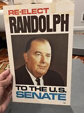 1978 Democratic West Virginia Senator Jennings Randolph Campaign Poster  picture