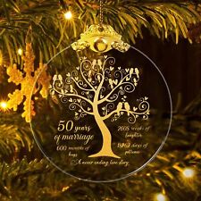 50 Year Wedding Ornament Gifts for 50th Anniversary, 50th Anniversary Wedding... picture