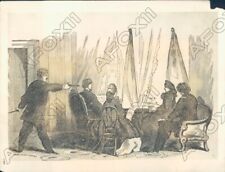 1933 Artist Engraving Of J Wilkes Booth Assassination Of Lincoln Press Photo picture