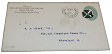 1889 ERIE RAILROAD P&LE CLEVELAND YOUNGSTOWN & PITTSBURGH RPO HANDLED ENVELOPE picture
