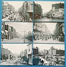 Set of 6 New Black & White Glossy Postcards OLD DUBLIN Ireland Eire Repro 21P picture
