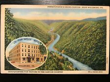 Vintage Postcard 1937 Pennsylvania's Grand Canyon Wellsboro PA picture