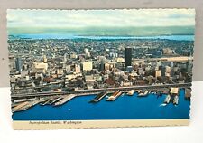 Metropolitan Seattle Washington State Ferries VTG Souvenir Unposted Postcard picture