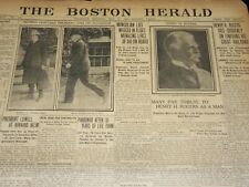 1909 MAY 20 THE BOSTON HERALD - PRESIDENT LOWELL AT HARVARD HELM - BH 401 picture