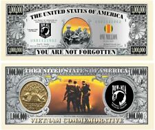 ✅ Pack of 100 POW MIA Vietnam 1 Million Dollar Bills Novelty Commemorative ✅ picture