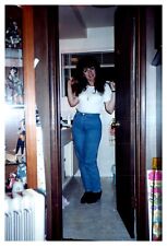1990s Pretty American Girl Big Hair Vintage Photo Los Angeles CA picture