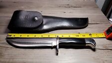 Vintage Buck Knife 122 124 Frontiersman - Pre Date Code Orig. Leather Sheath picture
