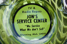 Vintage Ashtray TV & Radio Repair ~Jon's Service Center~ Ishpeming MI   4