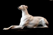 Antique Original Augarten Wein Porcelain Greyhound Dog Figurine 10.5