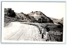Medora North Dakota ND Postcard RPPC Photo On Trail Dirt Road Scene c1910's picture