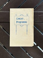 1922 RMS Cameronia Concert Program - Anchor Line picture