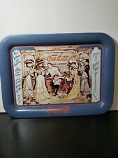 Vintage Coke Coco-Cola Tin Tray “Soda Fountain” From 1904 Print Ad Made 1990 picture