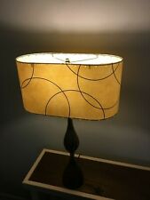  OVAL Mid Century Vintage Style Fiberglass Lamp Shade Modern Atomic  picture