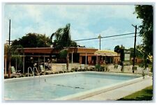 c1950's Mid Lakes Motel And Swimming Pool Leesburg Florida FL Vintage Postcard picture