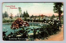 Pasadena CA-California, Central Park, Antique, Vintage c1908 Souvenir Postcard picture