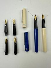 Osmiroid Italic Pen Set Fountain Pens Lot Of 2 W/ 6 Nib Units picture
