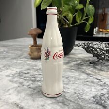 Vintage White Ceramic Coca-Cola Disfrute Bottle 9