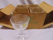 4 vintage Princess House Crystal champagne glasses 24% lead in box France 5 1/2