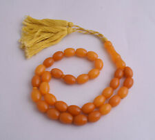 Vintage Prayer Beads-Pressed Amber komboloi-Tasbih- Masbaha picture