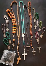 Lot of 16 Rosaries Full and mini lengths picture