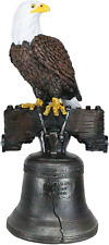 Ebros Independence Day American Patriotic Majestic Bald Eagle Perching on Liber picture