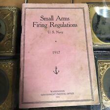 US NAVY 1917 SMALL ARMS FIRING REGULATIONS BOOKLET WWI WORLD WAR I picture