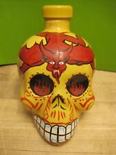 Kah Tequila 750ml Skull Day Of the Dead Yellow Red Devil Empty Bottle picture