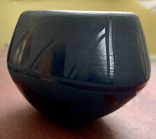 Rare Vintage Josefita Martinez Santo Domingo Pueblo Black Pottery picture