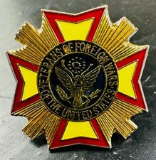 Vintage VFW Veterans of Foreign Wars Lapel Hat Pin RARE Design picture