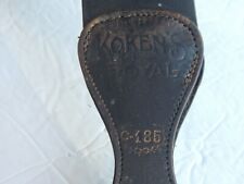 Antique Koken's Royal C-185 Leather Barber Chair Straight Razor Sharpening Strop picture