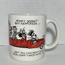 American Greetings Money Doesn't Buy Happiness... Coffee Cup Mug Vtg 1987 picture