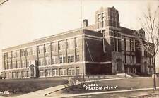 J85/ Mason Michigan RPPC Postcard c1910 School Building 155 picture
