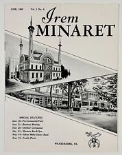 June 1962 Irem Minaret Wilkes-Barre PA Freemasons Vintage Magazine Masonry Ads picture