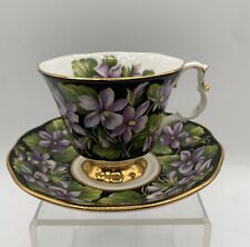 Vintage Royal Albert Bone China Tea Cup And Saucer  Violet Flowers picture