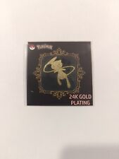 Mew Pokemon 24K Gold Plating Sticker Striking Popping Candy picture