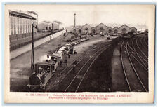 c1920's View of Artillery Bimlage Plates Trains Le Creusot France Postcard picture