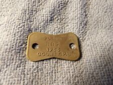 Vintage 1966 Fulton County., Pa. Brass Dog Tag Tax License #807 picture