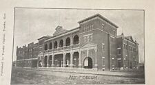 The Auditorium & Early Street Scene Topeka Kansas KS Undivided Back Early 1900s picture