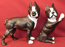 Two Cast Iron French Bulldog Doorstops. picture