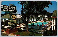 Vintage Postcard Green's Court U.S. 17 Downtown Myrtle Beach, South Carolina picture