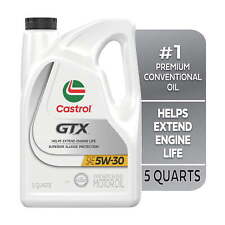 Castrol GTX 5W-30 Synthetic Blend Motor Oil, 5 Quarts picture