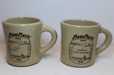 2 Moorman's Feed 1980 Crock Type Mugs Western Crock Company  picture