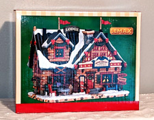 Lemax Ski Lodge Mountain Lodge Apres Chalet Snow Skiing Resort Lighted Building picture