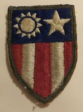 WW2 US Army CBI China Burma India Patch with Snow Backs collected in 1957 picture