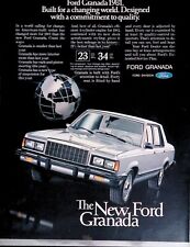 1981 New Ford Granada Car 1980S Ad Vtg Print Ad 13X10 picture