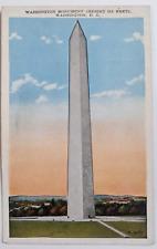 Washington Monument Granite Street View Washington DC Vintage Postcard Unposted picture