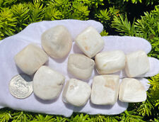 USA SALE SEE VIDEO 243g LOT SCOLECITE LARGE ROUGH TUMBLES TUMBLED STONES POLISHE picture
