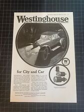 Antique Vintage 1918 Westinghouse Auto 2-Page Print Ad picture