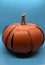 LONGABERGER SPLINT PUMPKIN, SIGNED AND DATED 1914, PERFECT CONDITION picture