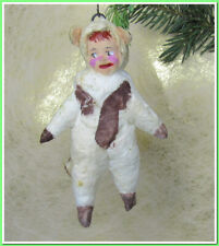 🎄Vintage antique Christmas spun cotton ornament figure #85245 picture